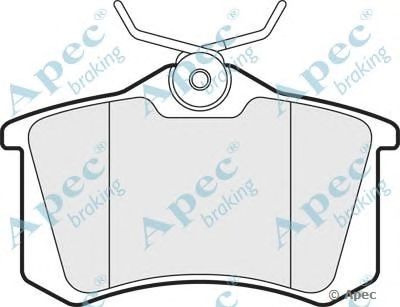 APEC BRAKING pad1020 -  Комплект тормозных колодок, дисковый тормоз